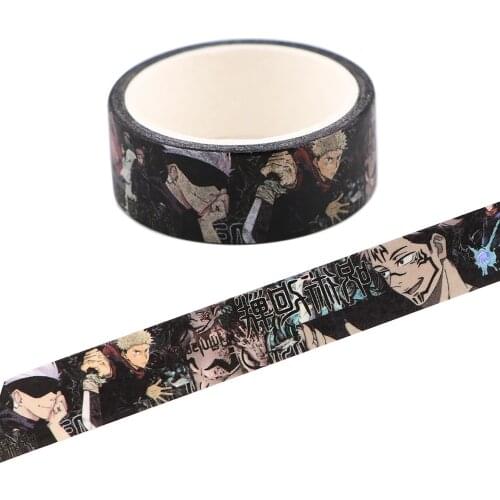 Ransitute R2237 Anime Jujutsu Kaisen Cool Washi Tapes Life Stationery Decorative Adhesive Scrapbooking DIY Paper Office Stickers