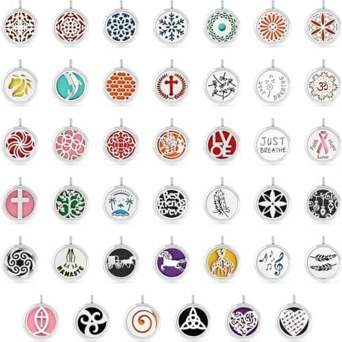 Just breathe 30mm magnetic Perfume locket Aromatherapy essential oil Diffuser Locket pendant fit necklace 5pcs pads