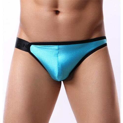 Men Underwear Sexy Men Briefs Breathable Silky Male Panties Underpants Briefs Mens Slip Cueca Tanga Mens Briefs