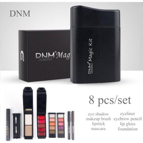 8 pcs Beauty eye Make Up Set Vanity Case Cosmetics Collection Portable Occupies little space travel home Cosmetics Makeup TSLM1