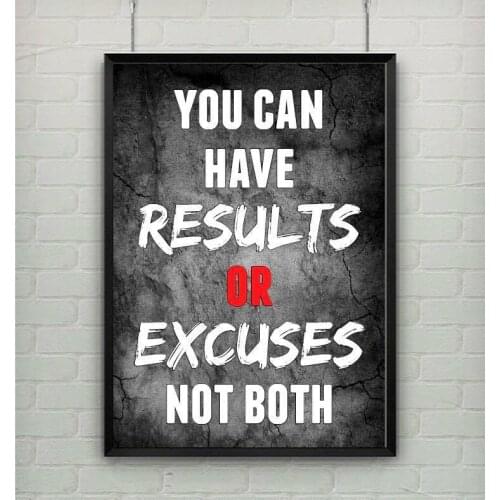 Motivational inspirational positivity gym fitness workout Silk Poster Wall Sticker Decoration Gift