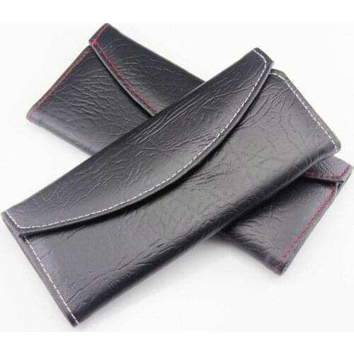 New professional hair scissors leather case thinning cutting bags hairdresser bag barber accessories leather bag Free shipping