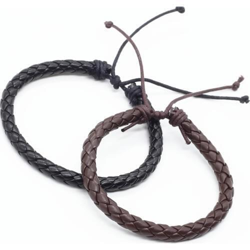 New Handmade Trendy Friends Boho Leather Weave Wrap Homme Men Bracelets for Women Jewellery Pulseras Erkek Bileklik Bijoux 2019