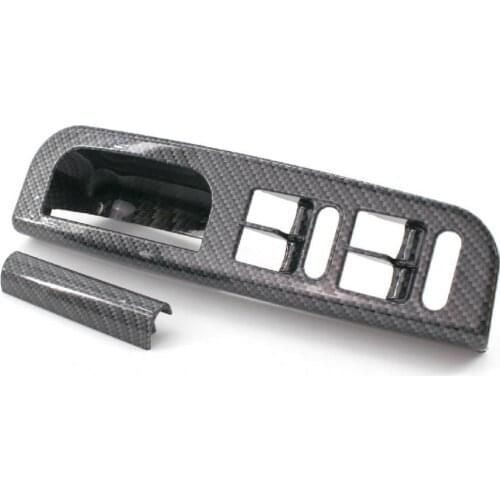 Anti-scratch window switch panel carbon pattern door handle cover replacement for Volkswagen Golf 4 MK4 98-04 Interior Mouldings