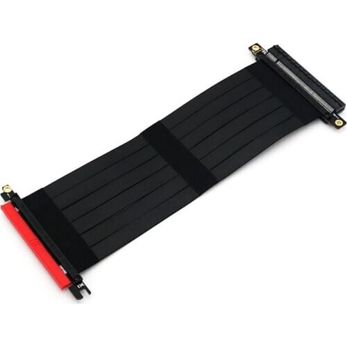 PCI Express 3.0 High Speed 16X Flexible Cable Extension Port Adapter Riser Card PC Graphics Card Connector Cable 24cm for Mining