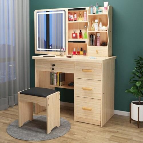 All Solid Wood Bedroom Dresser Multi-function Contracted The Small Family To Receive The Modern Pine Make-up Tank Modern Home