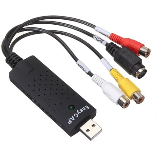 New Arrival USB2.0 VHS to DVD Audio Video Digital Converter Adapter Capture Card With Software CD For Win 7/8/10