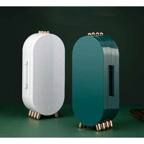 Light luxury desktop jewelry storage box earrings earrings jewelry multilayer dustproof jewelry box jewelry case