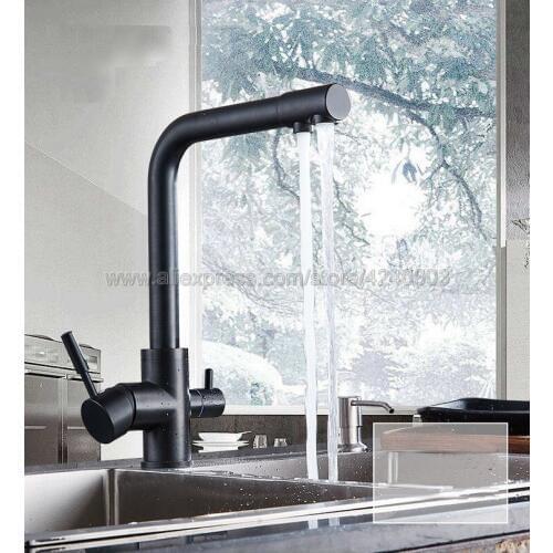 Kitchen Faucets Deck Mounted Mixer Tap 360 Degree Rotation with Water Purification Features Mixer Tap Crane For Kitchen Ksf125