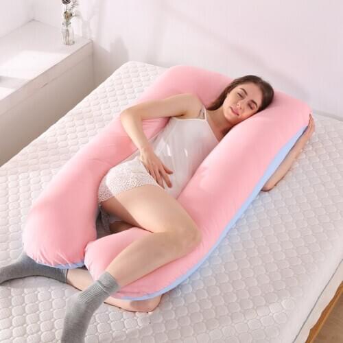 Sleeping Support Pillow For Pregnant Women Body PW11 Cotton Plus Size U Shape Maternity Pillows Pregnancy Side 150*75 20