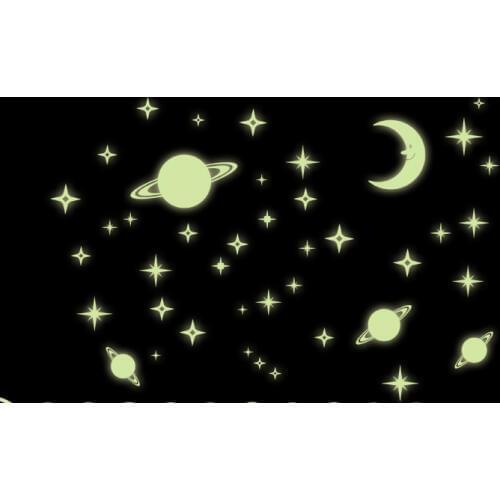Student Cartoon Animation Can Remove The Gift Luminous Light-emitting Stars Moon Fluorescence Universe Glass Posted Unisex 2021