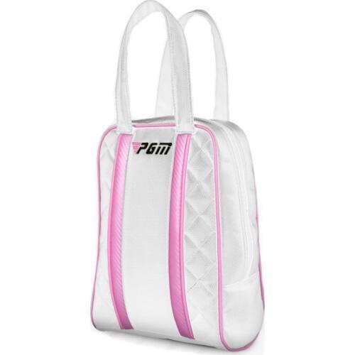 Golf Shoes Bag for Lady Waterproof PU Leather Portable Design