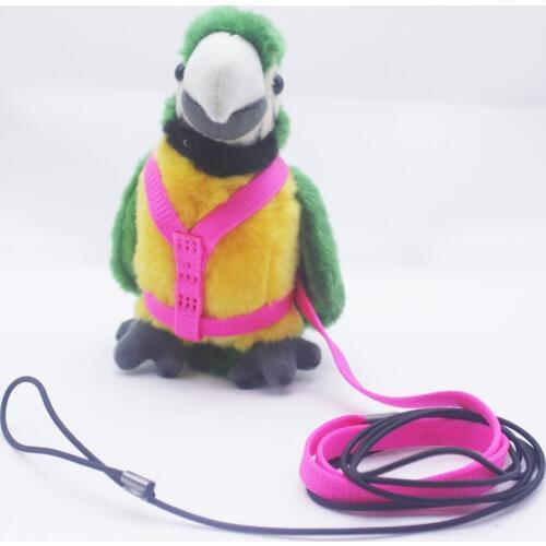 Anti-bite Flying Training Rope Parrot Bird Harness Kits Ultralight Harness Leashes Soft Portable Pet Playthings
