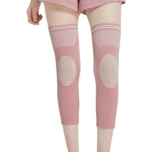 1 Pair Sport Leg Warmers Full Leg Compression Sleeve Knee Brace Support Protector Legwarmer for Cycling Arthritis Pain Women Men