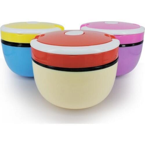 1PC Lunch Box Bento Insulated Multiple Colors Bowl Thermal Container Stackable No-Leak Handy Cute KV 117