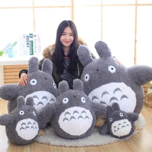20-60cm 1pc Kawaii Japanese Style Anime Cat Stuffed Animal Doll Cute Totoro Pillow Cushion Plush Toys Kids Birthday Xmas Gifts