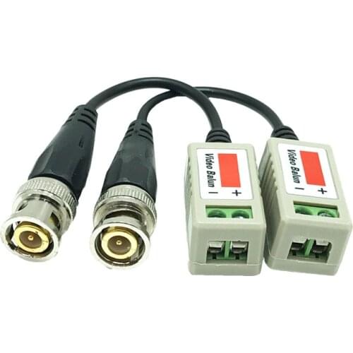 ANPWOO 20 pcs Passive Twisted Video Balun Transceiver Male BNC to CAT5 RJ45 UTP for CCTV AHD DVR Security Camera System