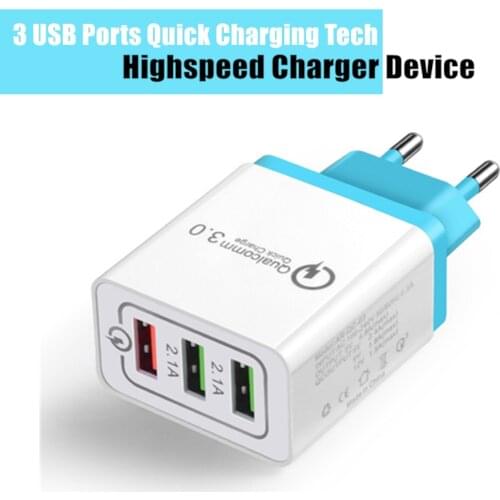 3 USB Ports Charging Adapter For Sony Z1 Z2 Z3 Z4 Z5 Compact QC 3.0 Fast Travel Charger For Samsung S6 S7 Edge A7 J3 J5 J7 2016