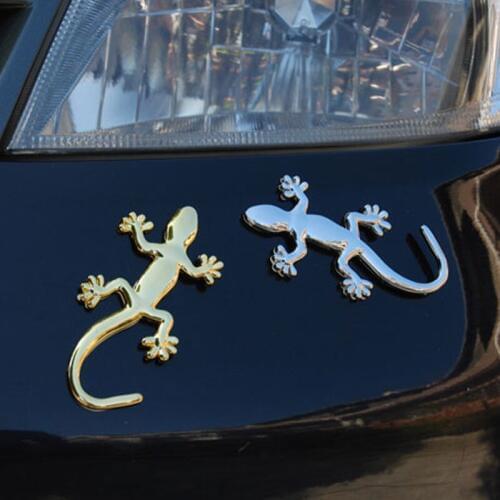 Alijunda 3D Gecko Shape Chrome Badge Emblem Decal for Citroen C-Quatre C-Triomphe Picasso C1 C2 C3 C4 C4L C5 Elysee/DS-series
