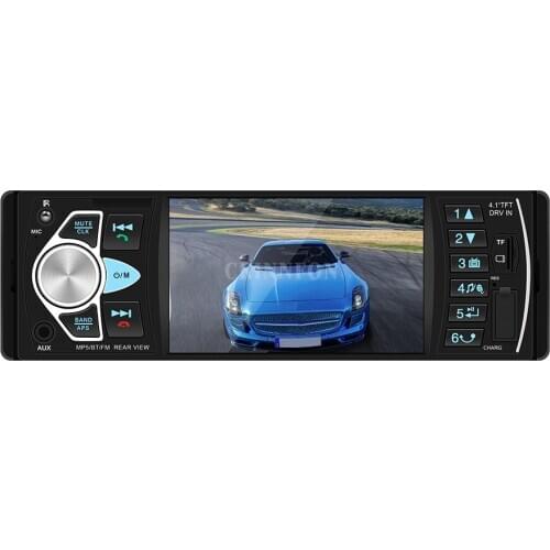 5Pcs/Lot Car Radio 1 din 4022D FM radio car Auto Audio Stereo Bluetooth Autoradio Rear view Camera Steering Wheel Contral