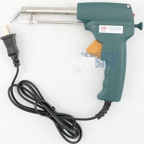 Free shipping 60w 100~480C Temperature Adjustable single Hand Automatic Send Tin Electric heating weld solder Soldering Iron gun