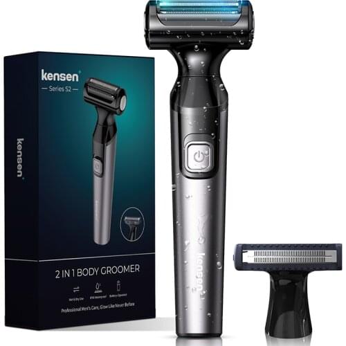 Kensen Electric Shaver for Men Waterproof Razor Epilator Hair Removal Epilator Face Facial Body Hair Removal Device