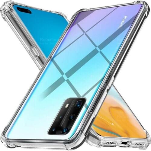 Case for Huawei P40 Pro Shockproof Silicone Phone Shell for honor 30s 30 s case Transparent Case for Huawei p 40pro p 40 prop40