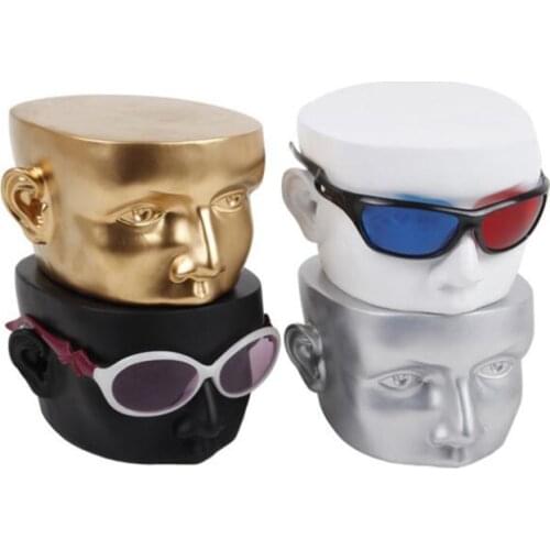 3D Mannequin Sunglasses Display Stand Jewelry Organizer Stand Resin Fiber Sunglasses Eyeglass Glasses Frame Rack Display