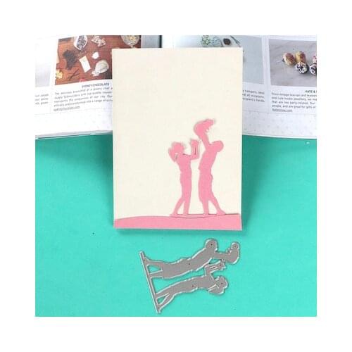 DF Happy family Dies for DIY Scrapbooking/photo album Decorative Embossing DIY Paper Cards
