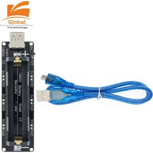 ESP32 ESP32S For Wemos For Raspberry 18650 Battery Charge Shield Board Original V3 Micro USB Port Type-A USB For Arduino Charge