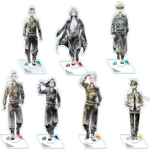 Anime Tokyo Revengers Character Figure Stand Model Cosplay Manjiro Ken Takemichi Hinata Plate Acrylic Figure Model Props