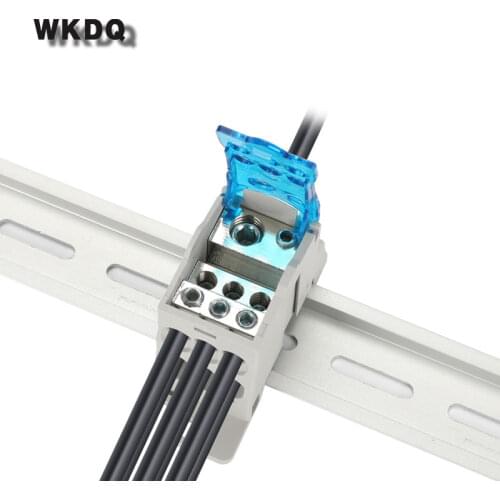 UKK125A Din Rail Terminal Blocks One in several out Power Distribution Box Universal Electric Wire Connector Junction Box