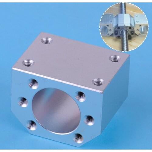 LETAOSK 28mm Silver Ball Screw Nut Housing Seat Mount Bracket Holder Fit for SFU1604 1605 1610 Aluminum Accessories