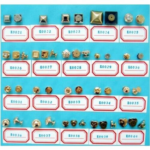 Copper Binding Solid Brass Chicago Screws Posts Nail Studs Rivets back Belt Button for Leather Bookbinding Crafts K0021-K0040