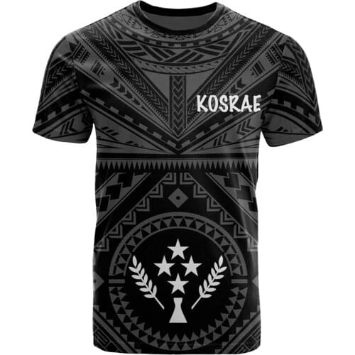 Kosrae 3D Printed t shirts for men Aloha Tribal Culture Polynesian Tattoos Man/Woman Harajuku Streetwear T shirts Dropshipping