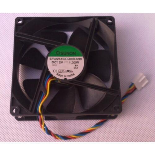 NEW SUNON 9CM 9025 4lines PWM temperature control PWM silence CPU ATX 12V 1.32W EF92251S3-Q000-S99 cooling fan