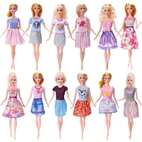 Barbies Clothes Outfit Skirt/Dress For Barbies Accessory Kids Toy High Quality Baby DIY Toy Bjd Doll Clothes Baby Clothes 5G