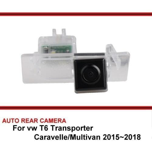 Fisheye For vw T6 Transporter Caravelle Multivan 2015~2018 Night Vision Car Reverse Backup Rearview Parking Rear View Camera HD