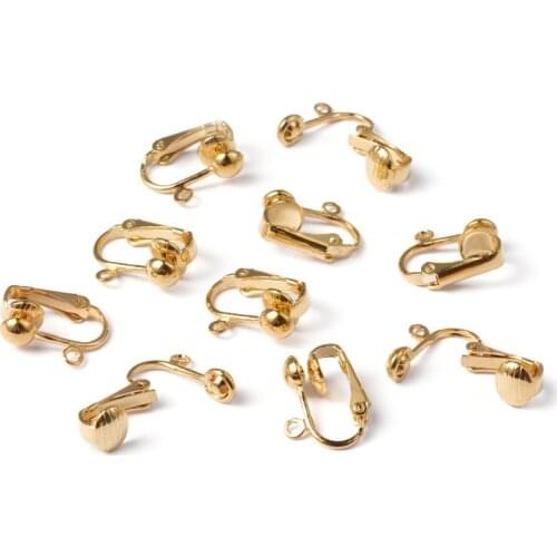 Spiral ear clip without pierced semicircle U-shaped ear clip Variety of handmade diy jewelry ear buckle accessories