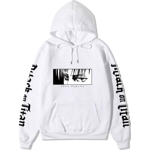 Japanese Two-dimensional Animation Products Attack on Titan Hoodie Sweatshirt Mens and Womens Sweatshirt Tops Anime