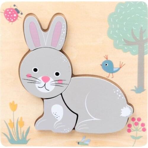 L41D Three-dimensional Puzzle Toy Animal Early Childhood Educational Ducational Toys 3D Design Animal DIY Learning Toys