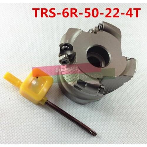 TRS 6R-50-22-4T Face End Milling Cutter Indexable Flat Roughing Cutting ,CNC Milling Cutter