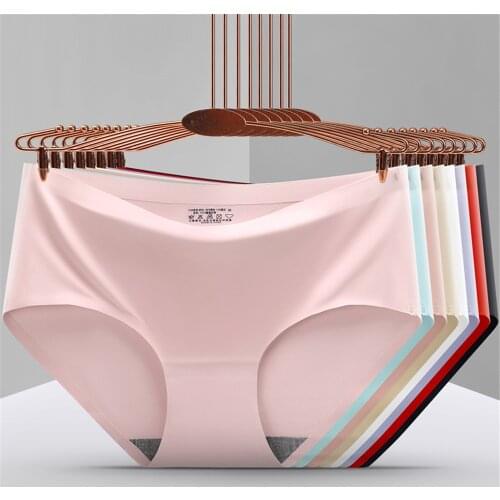 Brand Sexy Lingerie For Women Seamless Womens Briefs Style Panties Summer ultra-thin Ice Silk Womens Underwear Majtki Damskie