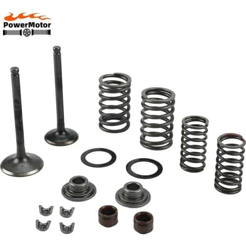 Motorcycle Intake Exhaust Valve comp Springs Cotter Seal Assy Fit For Lifan 125 140 150cc Horizontal Engines ATV Dirt Pit Bike