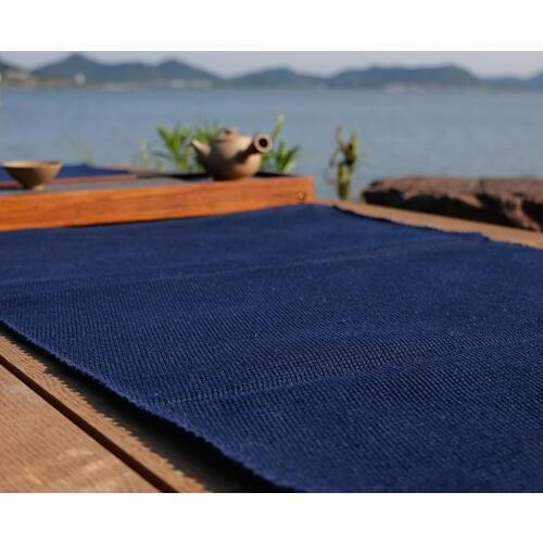 High blue carpet design tessel edge cotton area rug for bedside living room tapetes para casa sala tapis salon