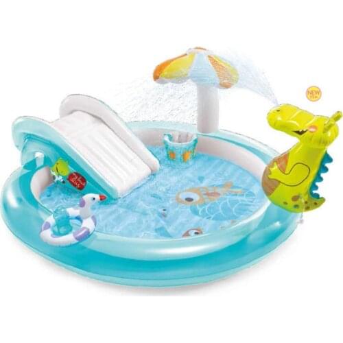 High Quality Outdoor Hot Tubs Pvc Crocodile Slide Water Park Pool Inflatable Pool Childrens Entertainment Swimming Pool 57165