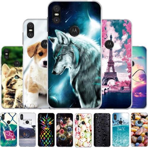 TPU Cover For Motorola Moto One Phone Case Animal Pattern For Motorola P30 Play Coque Silicone For Moto One Protective Bag