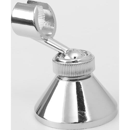 1Set Silver Shower Head Holder Rotatable Wall-Mount Bracket ABS Adjustable Bathroom Bracket Shower Head Base High Quality Hot