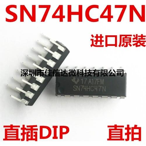 100% New Original 5pcs/lot High Quality SN74HC47N SN74HC47 DIP14 74HC47
