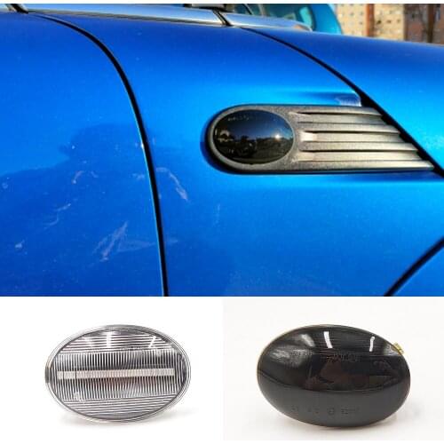 2PCS Flowing Turn Signal Light Dynamic LED Side Marker Side Indicator Blinker for BMW MINI Cooper R55 R56 R57 R58 R59 2007-2013